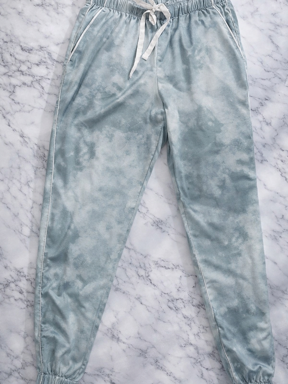 Stars Above Tie Dye Jogger Pants XS Blue Green Lounge Athleisure